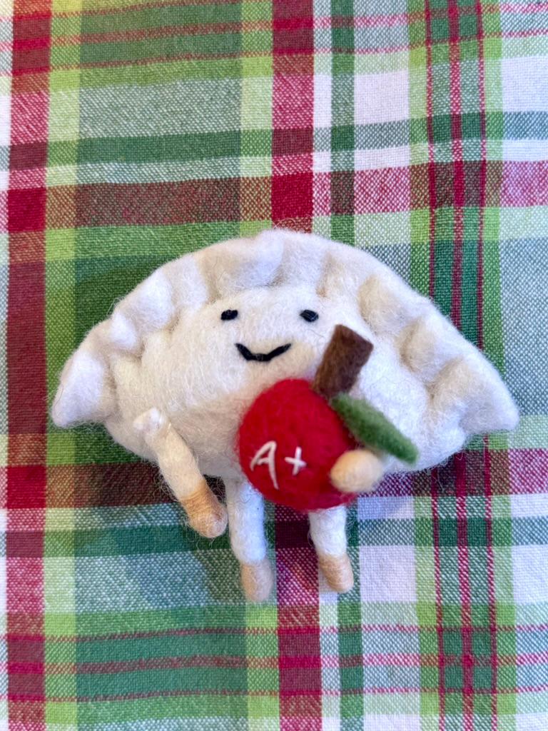Apple For The Teacher Pierogi Ornament