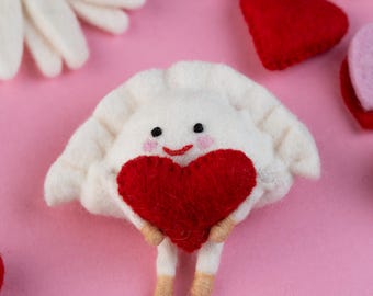 Red Heart Pierogi Ornament