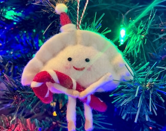 Christmas Candy Cane Pierogi Ornament