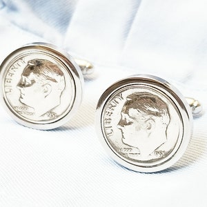 40th Birthday Gifts for Men Son Nephew Dime Cufflinks 1984 1985 1986 Gift for Husband Cuff links 40th Anniversary Gifts for Men Dad