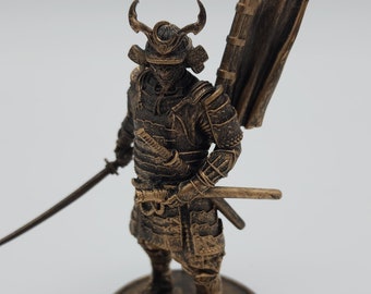 Samurai warrior Sculpture, Fantasy Figure, Lover Gift, Christmas gift, Collectible Comics Figure