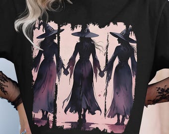 Witch T-Shirt: Comfort Colors Coven Tee - Halloween Witchcraft Clothing