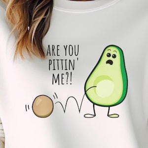 Süßes Avocado-Sweatshirt, lustiges Wortspiel, Geschenk für Freunde, Avocado-Liebhaber, gemütliches Geschenk, lustiges Avocado-Sweatshirt, lustiges Weihnachtsgeschenk, Geburtstagsgeschenk