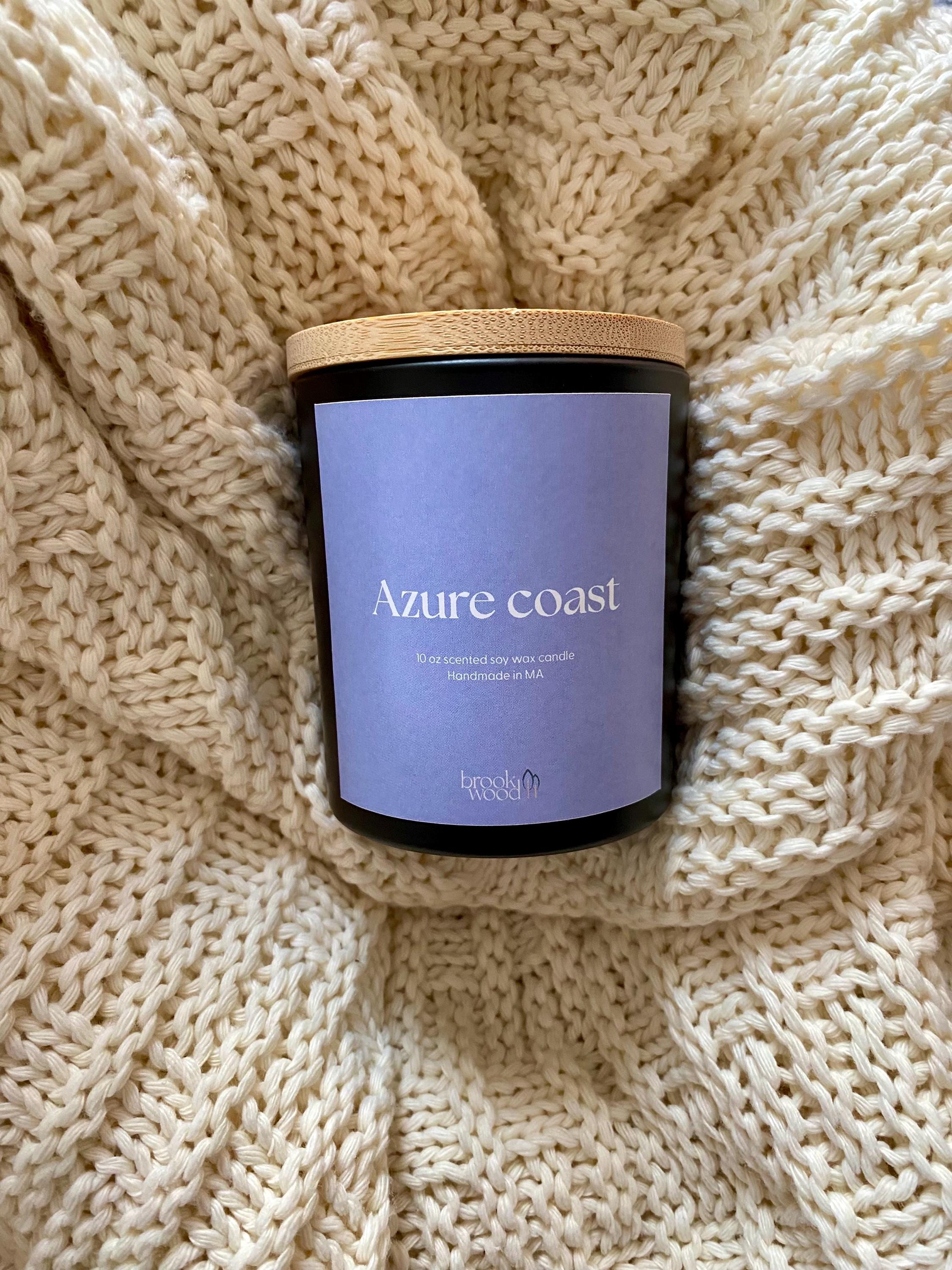 Azure Coast Soy Wax Candle: Mediterranean Summer Scent