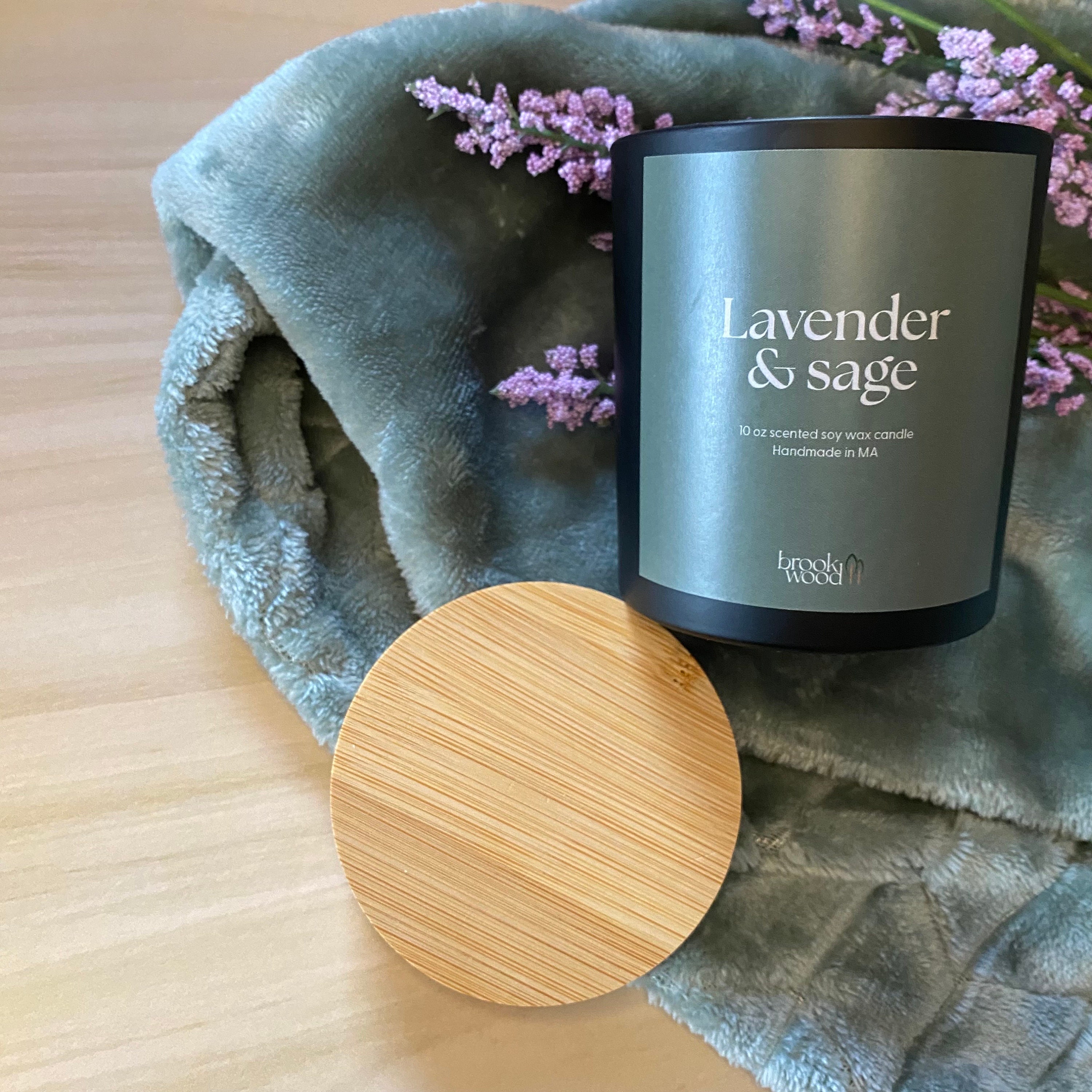 Wiuses Lavendel Duftkerze Aus Sojawachs - 40h Brenndauer Für Entspannung & Aromatherapie