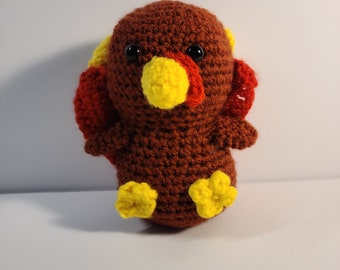 Handmade Amigurumi Turkey Stuffed Animal