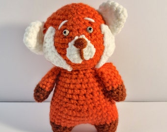 Handmade Amigurumi Red Panda Stuffed Animal