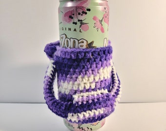 Handmade Crocheted Hoodie Drink Cozy