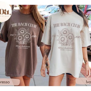 Personalized Bachelorette Shirt, Bach Trip Shirts, wildflower shirt Bridal, Charleston Bachelorette Shirt, Bachelorette Tee Custom Bach Club