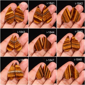 Top Quality Natural Multi Tiger Eye Cabochon - Smooth Polished Flat Back Cabochon- Beautiful Multi Tiger Crystal for making jewelry
