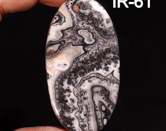 Zebra Calcite Gemstone Cabochon, DIY Jewelry Making Supply