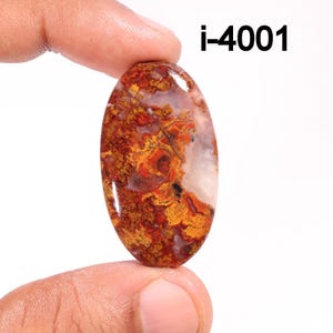Natural Mexican Flame Agate Cabochons - Flame Agate Cabochon - Smooth Polished Cabochon- Flame Agate Crystal for Making jewelry Supply etc.