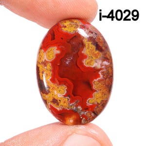 Natural Mexican Flame Agate Cabochons - Flame Agate Cabochon - Smooth Polished Cabochon- Flame Agate Crystal for Making jewelry Supply etc.