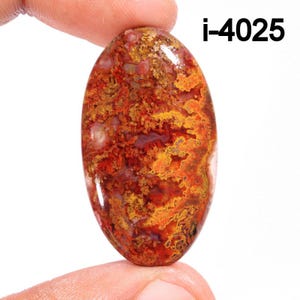 Natural Mexican Flame Agate Cabochons - Flame Agate Cabochon - Smooth Polished Cabochon- Flame Agate Crystal for Making jewelry Supply etc.
