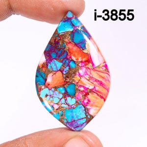 Purple Spiny Oyster Turquoise Cabochons - Spiny Oyster Cabochon - Smooth Polished Cabochon-Spiny Oyster Turquoise, Making For Jewelry Supply