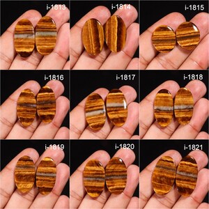Top Quality Natural Multi Tiger Eye Cabochon - Smooth Polished Flat Back Cabochon- Beautiful Multi Tiger Crystal for making jewelry