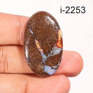 Natural Boulder Opal Gemstone, Boulder Opal Smooth Polished Loose Gemstone, Designer Crystal for Pendant, Necklace For Making Jewelry supply