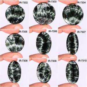 Pretty Natural Seraphinite Gemstone,Green Seraphinite Cabochon, Loose Seraphinite Pendant Gemstone For Jewelry Making Supply DIY ARTS CRAFTs