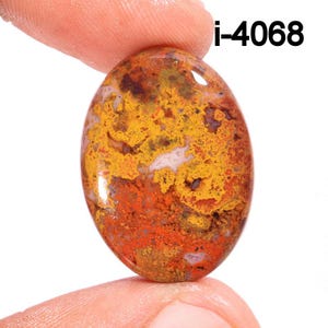 Natural Mexican Flame Agate Cabochons - Flame Agate Cabochon - Smooth Polished Cabochon- Flame Agate Crystal for Making jewelry Supply etc.