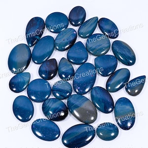 Wholesale Leland Blue / Sieber Agate Cabochons Lot - Bulk Loose Polished  Stone Cabs -Sieber Agate- Sieber Agate Cabochon for Making Jewelry