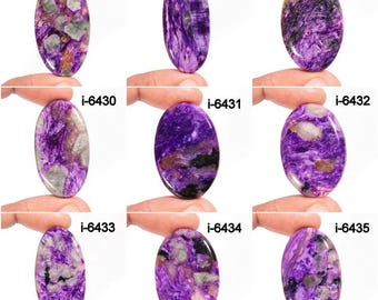 Purple Charoite Gemstone Cabochon, Loose Stone for Jewelry