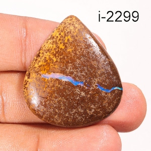 Natural Boulder Opal Gemstone, Boulder Opal Smooth Polished Loose Gemstone, Designer Crystal for Pendant, Necklace For Making Jewelry supply