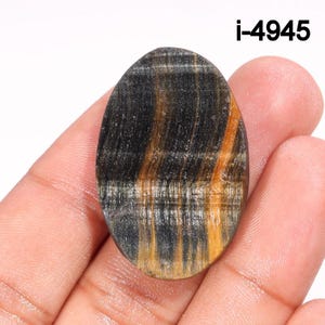 Natural Multi Tiger Eye Cabochon -  Flat Back Unpolished Tiger Eye Druzy Gemstone - Beautiful Multi Tiger Crystal for making jewelry Pendant