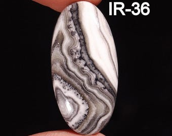 Zebra Calcite Gemstone Cabochon, DIY Jewelry Making