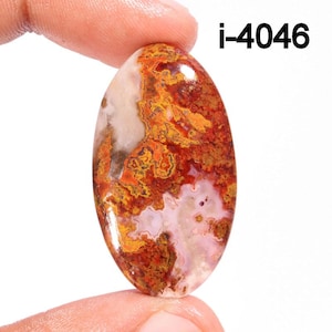 Natural Mexican Flame Agate Cabochons - Flame Agate Cabochon - Smooth Polished Cabochon- Flame Agate Crystal for Making jewelry Supply etc.