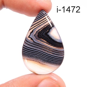 Natural Black Botswana Agate Gemstone Pairs, Designer Botswana Agate Crystals, Orange Botswana Gemstone For Jewelry Making Supply, Earrings