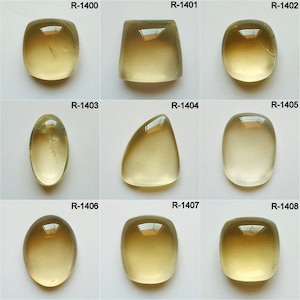 Top Quality Natural Lemon Quartz Cabochon - Smooth Polished Cabochon- Beautiful Lemon Quartz Crystal for jewelry Make Pendant