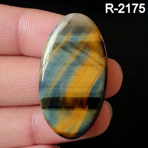 Rare Quality Natural Multi Tiger Eye Cabochon - Smooth Polished Flat Back Cabochon- Beautiful Multi Tiger Crystal for making jewelry