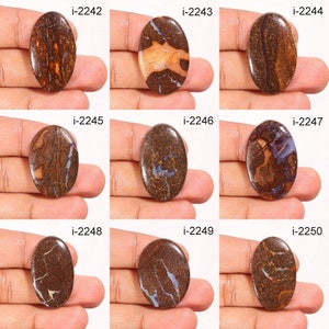 Natural Boulder Opal Gemstone, Boulder Opal Smooth Polished Loose Gemstone, Designer Crystal for Pendant, Necklace For Making Jewelry supply