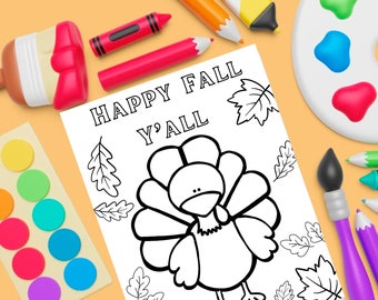 Thanksgiving/Fall Coloring Page