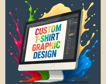 Custom T-Shirt Graphic Design – 1 Side | Personalized Shirt Design | Digital File for Printing