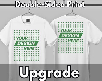 Personalisiertes T-Shirt: Doppelseitiger Druck