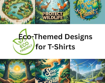 Retro Earth Day PNG: Miljövänliga T-shirtdesigner (digital fil)