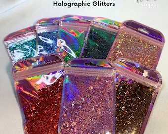 Purpurina holográfica gruesa para manualidades (10 g)