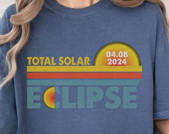 Total Solar Eclipse 2024 Tee, April 8th Eclipse Shirt, American Eclipse Event Top, Eclipse 2024 Souvenir