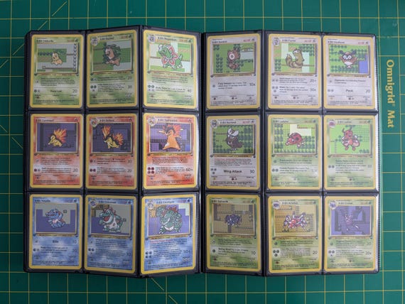 8-bit 100 Full Johto Set (gen2) - Custom Pokemon Cards - Etsy