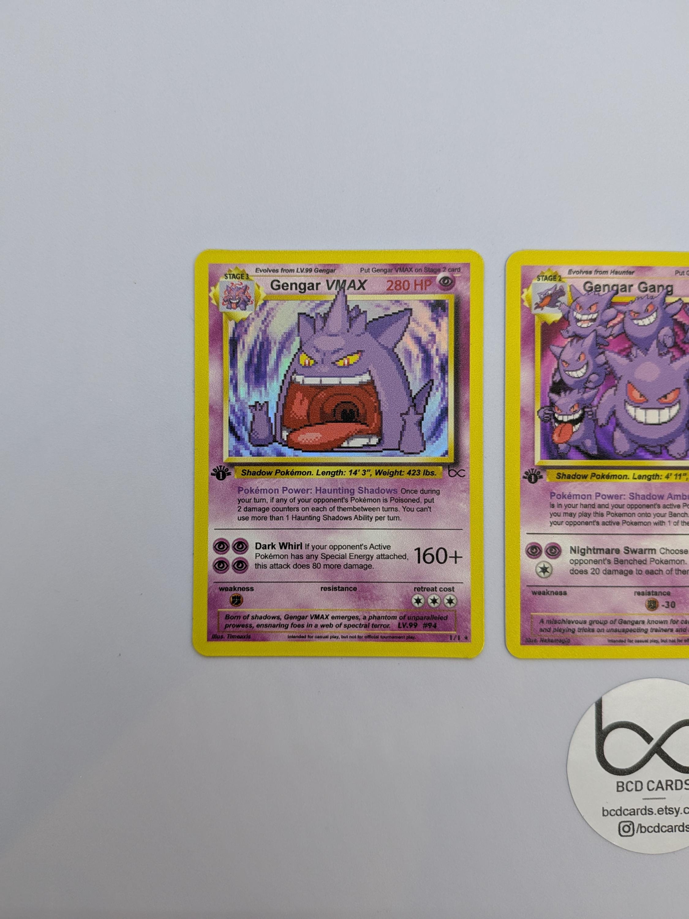 Gengar Variations - Custom Pokemon Cards - Etsy