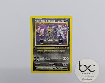 Mew e Mewtwo di Yami - Carta Pokemon personalizzata