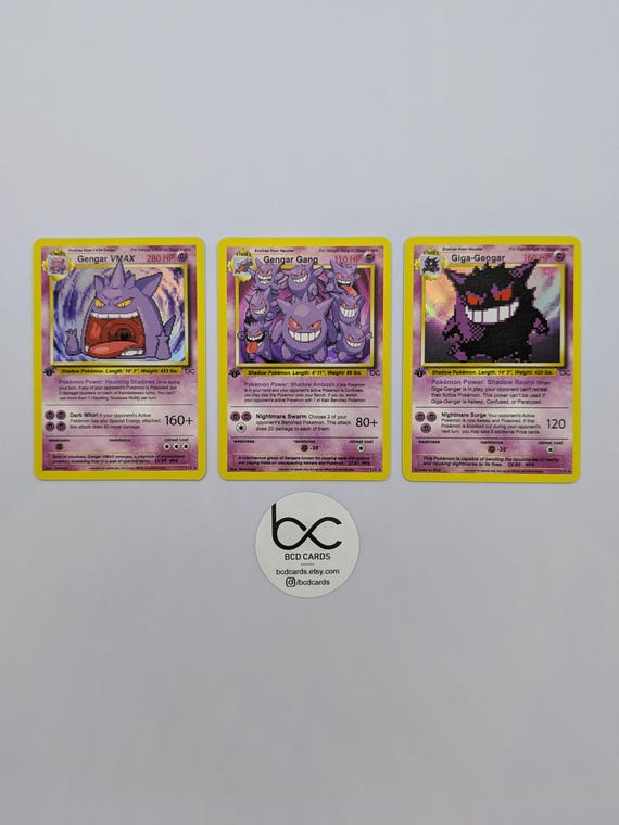 Gengar Variations - Custom Pokemon Cards - Etsy