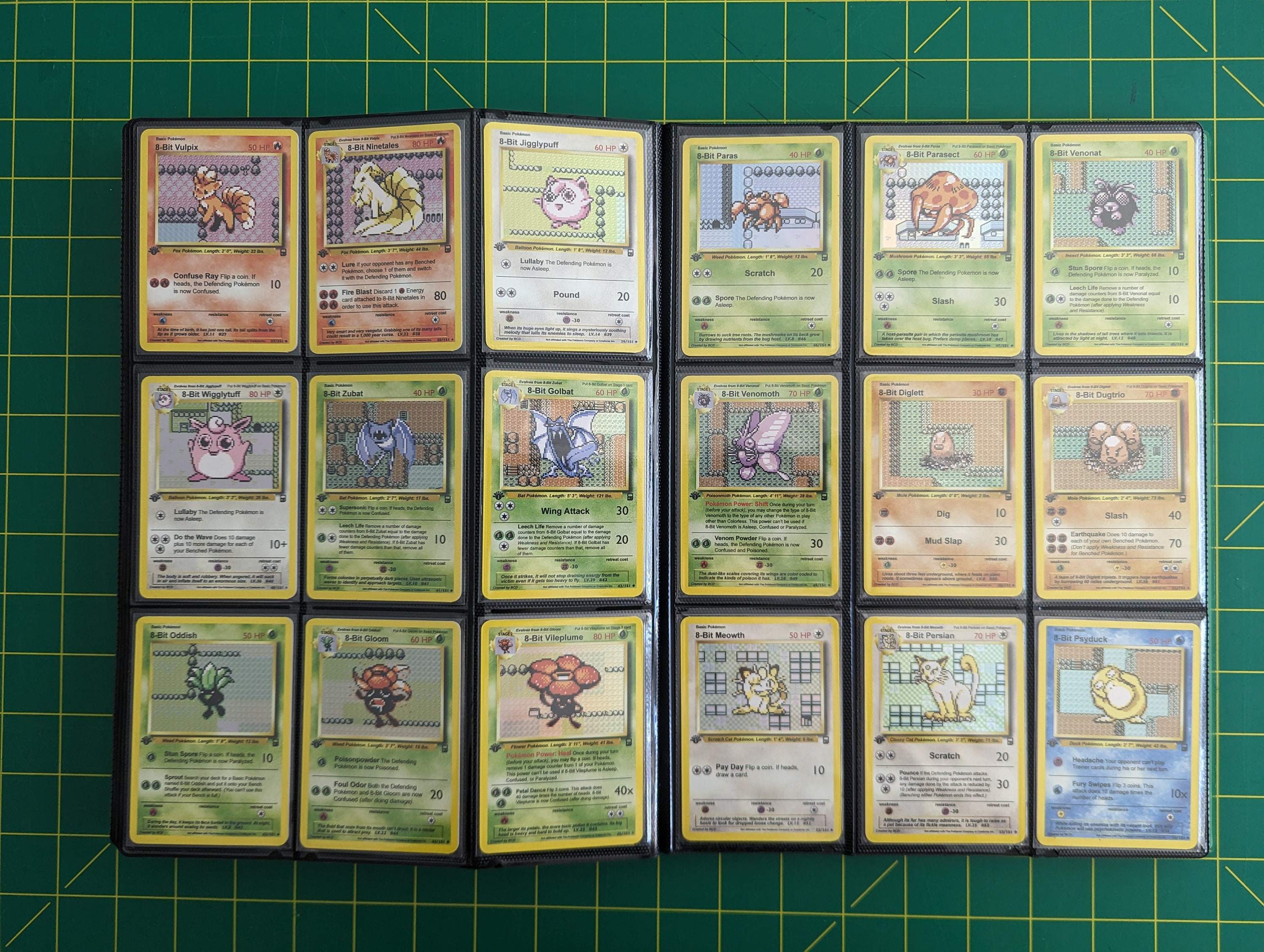 8-bit 151 Full Kanto Set (gen1) - Custom Pokemon Cards - Etsy