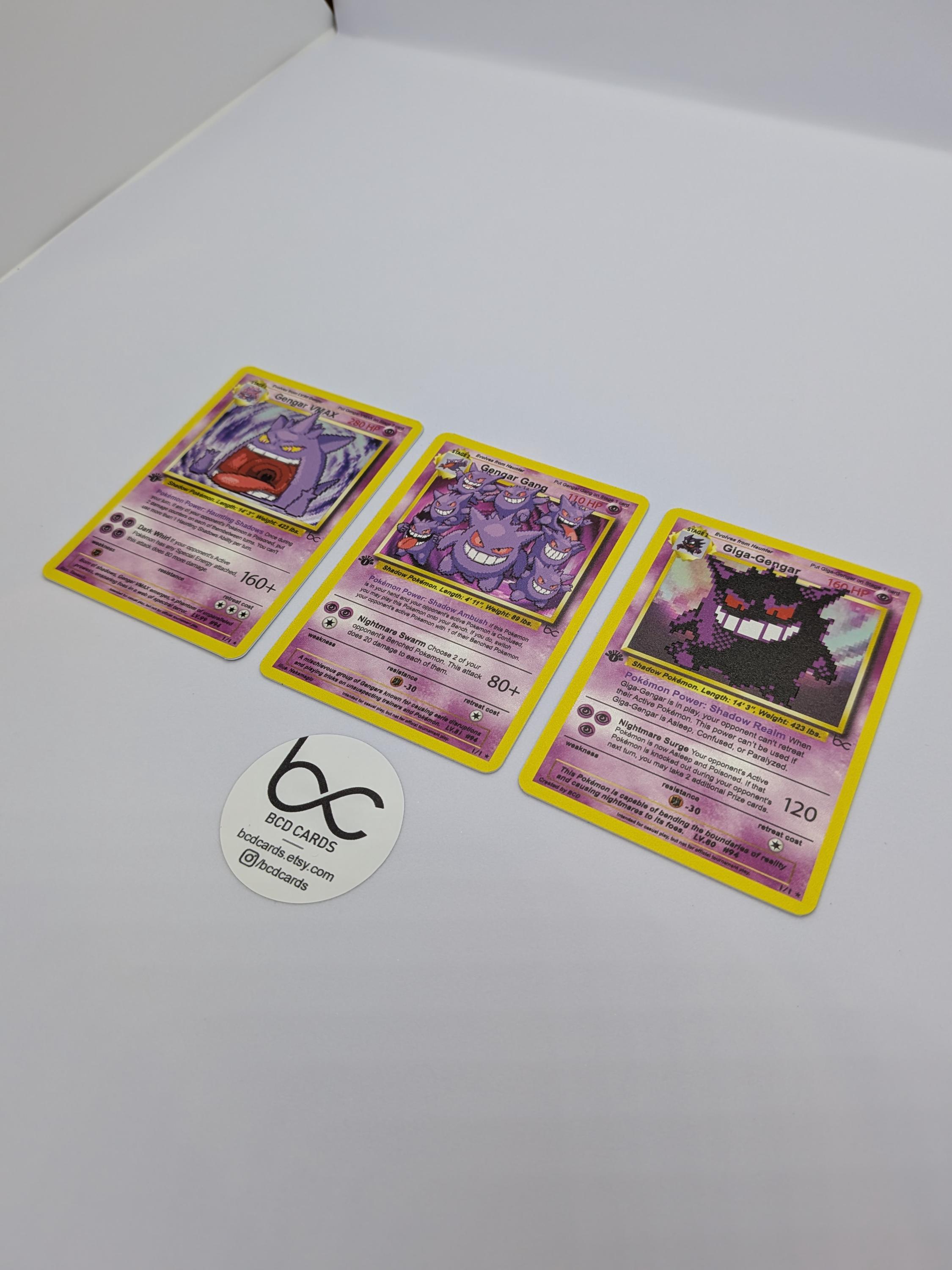 Gengar Variations - Custom Pokemon Cards - Etsy