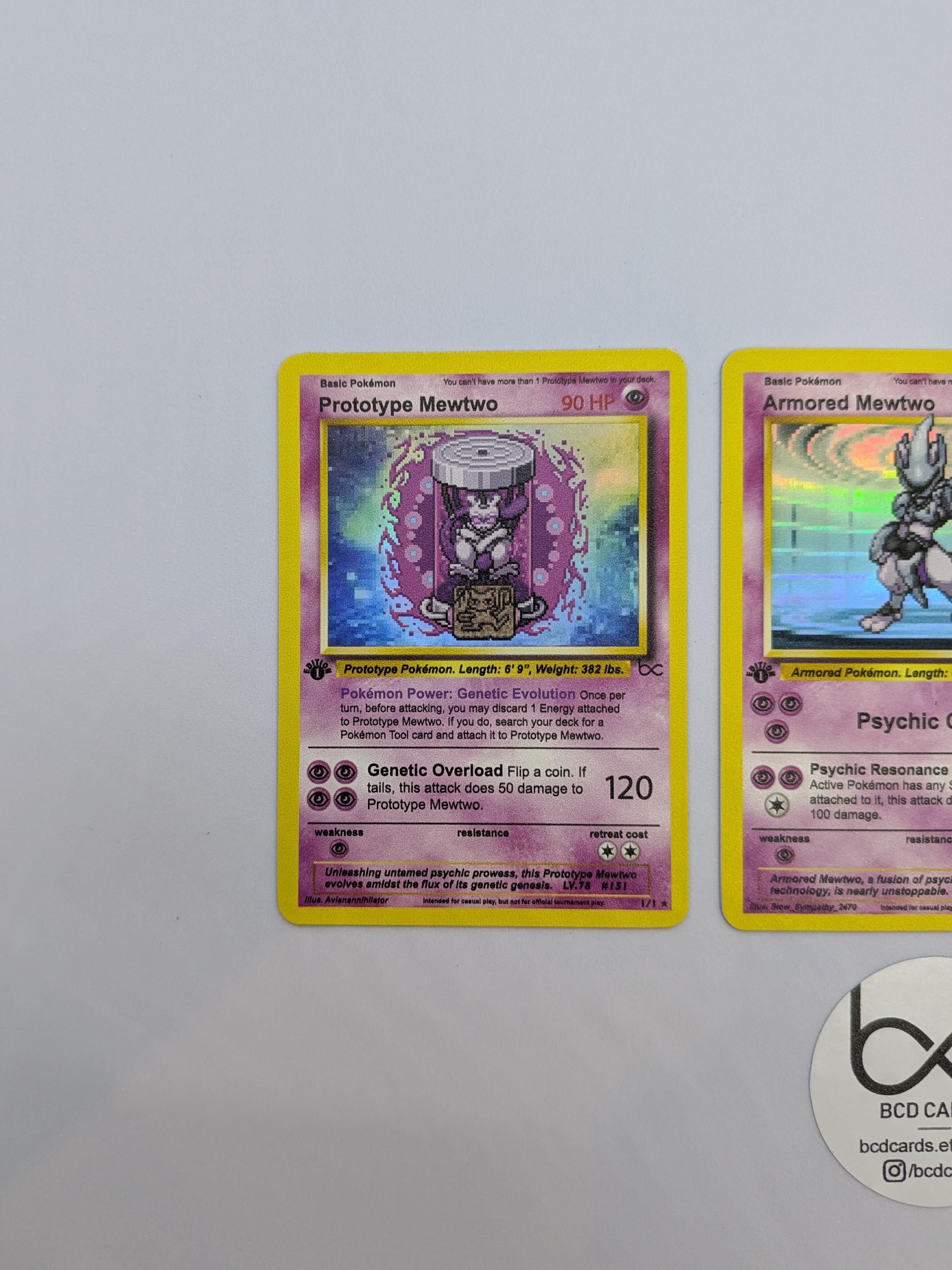 Mewtwo Variations - Custom Pokemon Card - Etsy