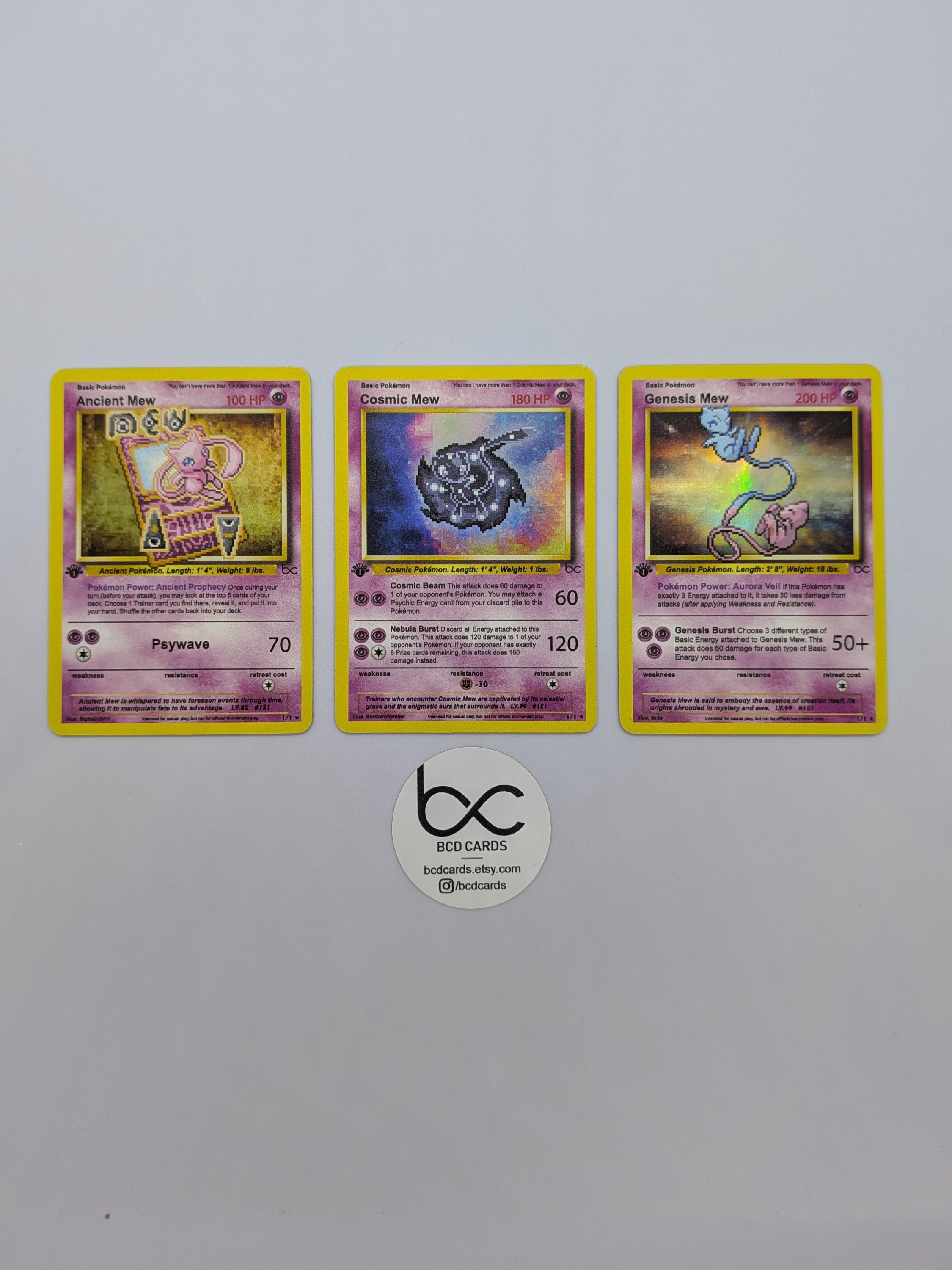 mew pokemon card set Mew Variations #1 - Custom Pokemon Cards