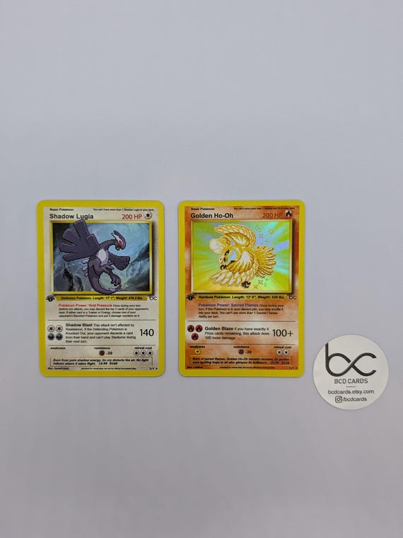 Shadow Lugia & Golden Ho-oh - Custom Pokemon Card - Etsy