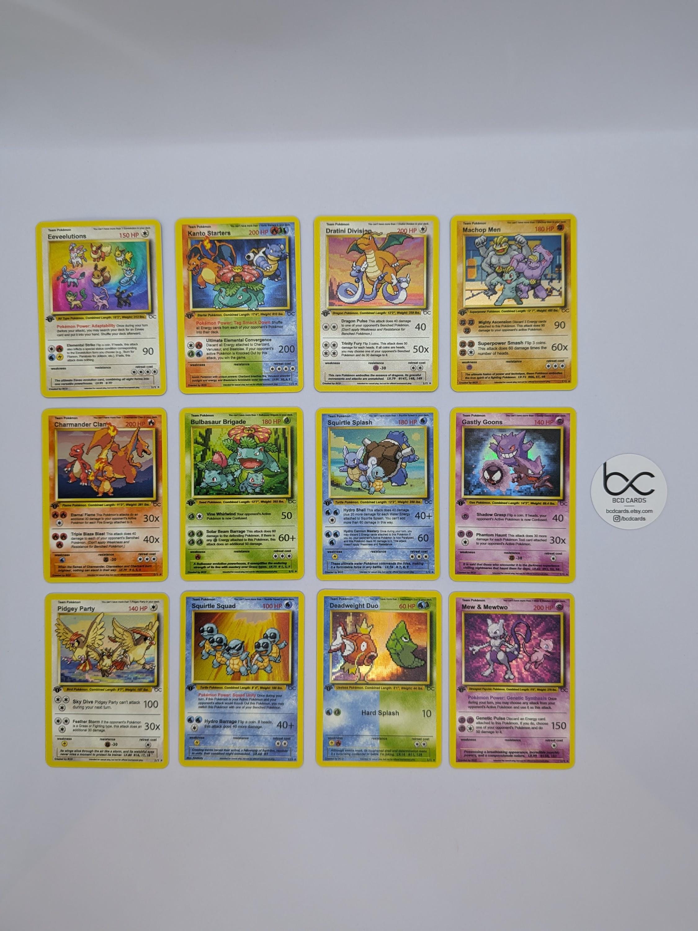 Pick 9 - Custom Pokemon Cards - Etsy