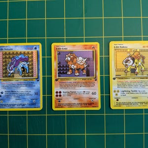 Suicune, Entei, Raikou 8 bits - Carte Pokémon personnalisée